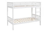 BB11 Twin/Twin Bunk Bed White