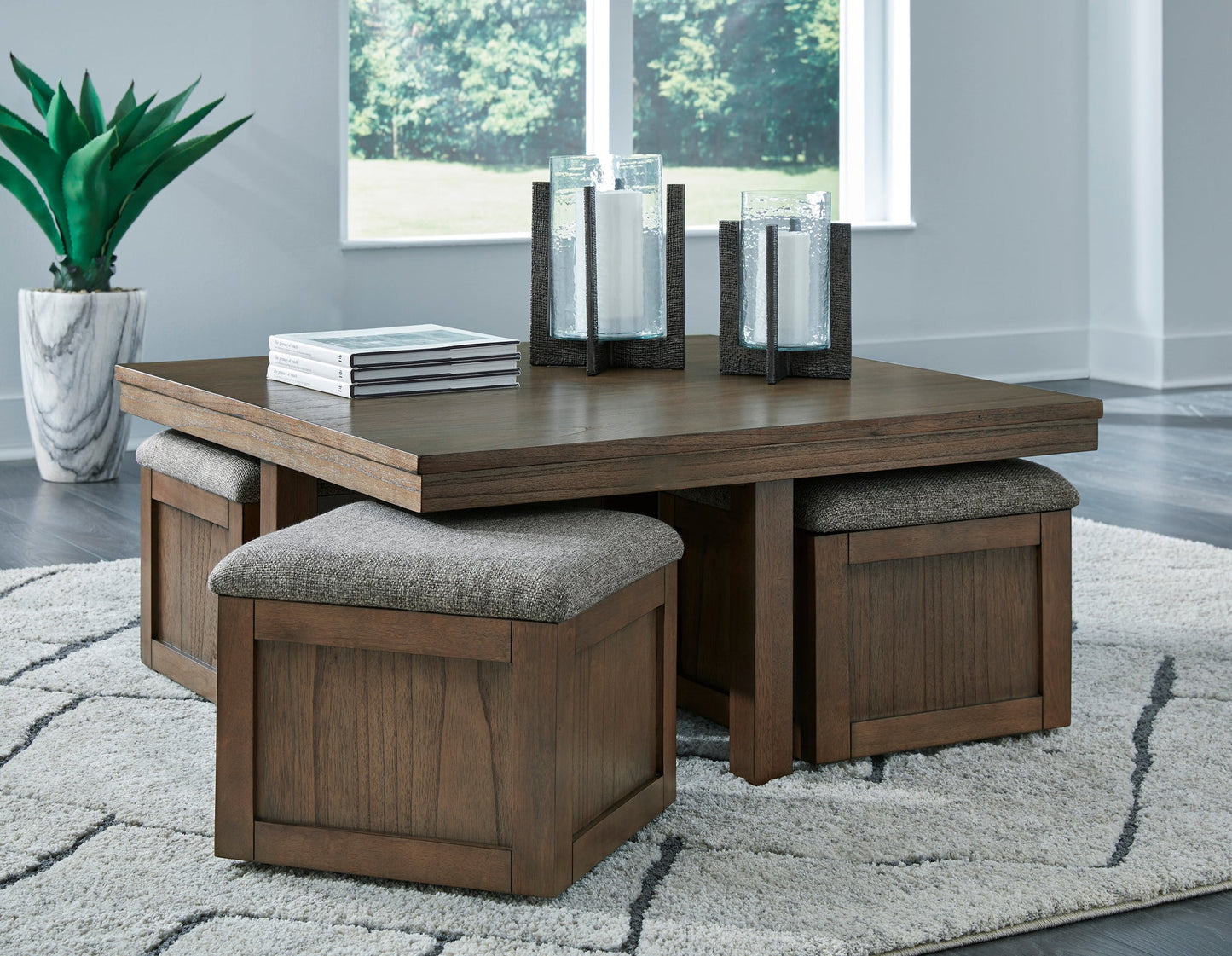 T738-20 Cocktail Table w/Stools (ETA: 6/2)