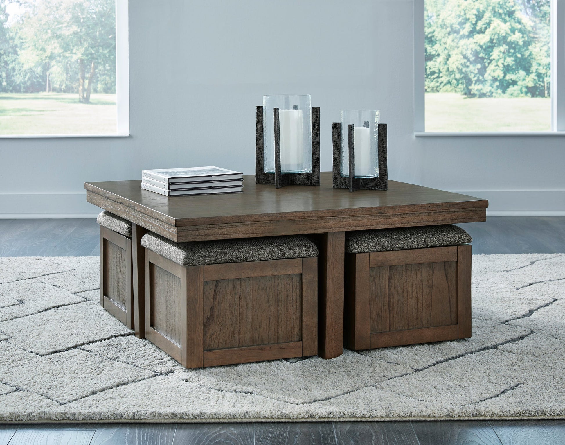 T738-20 Cocktail Table w/Stools