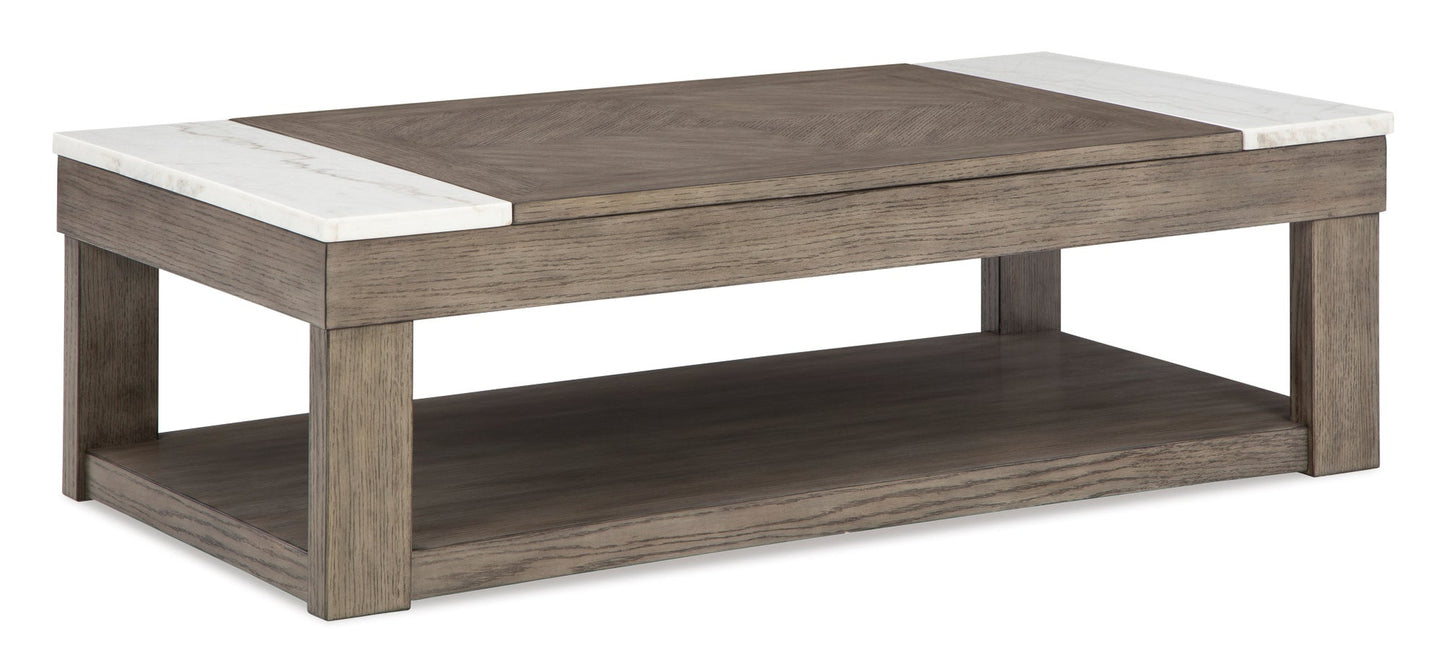 T854-9 Lift Top Cocktail Table  (MARBLE TOP)