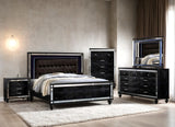 Blanca2 Black Bedroom Set Queen, King