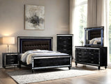 Blanca2 Black Bedroom Set Queen, King