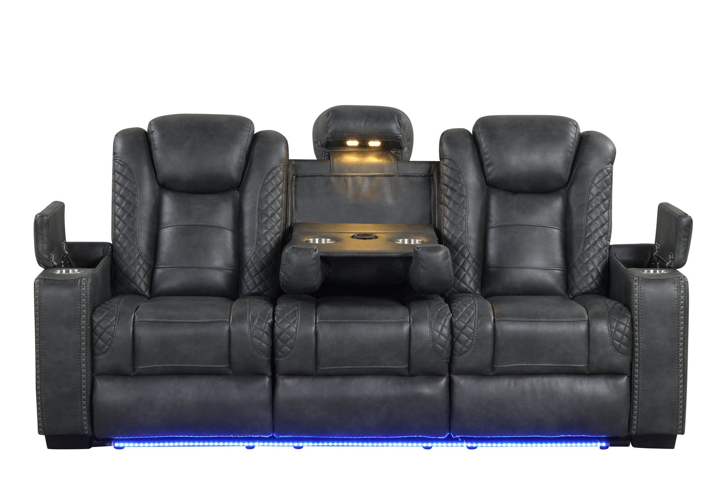 STEFANO30 3PC Reclining Set (Gray)