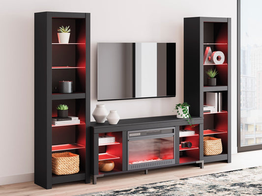 W2721 - TV Stand w/ Fireplace (LED Lights)