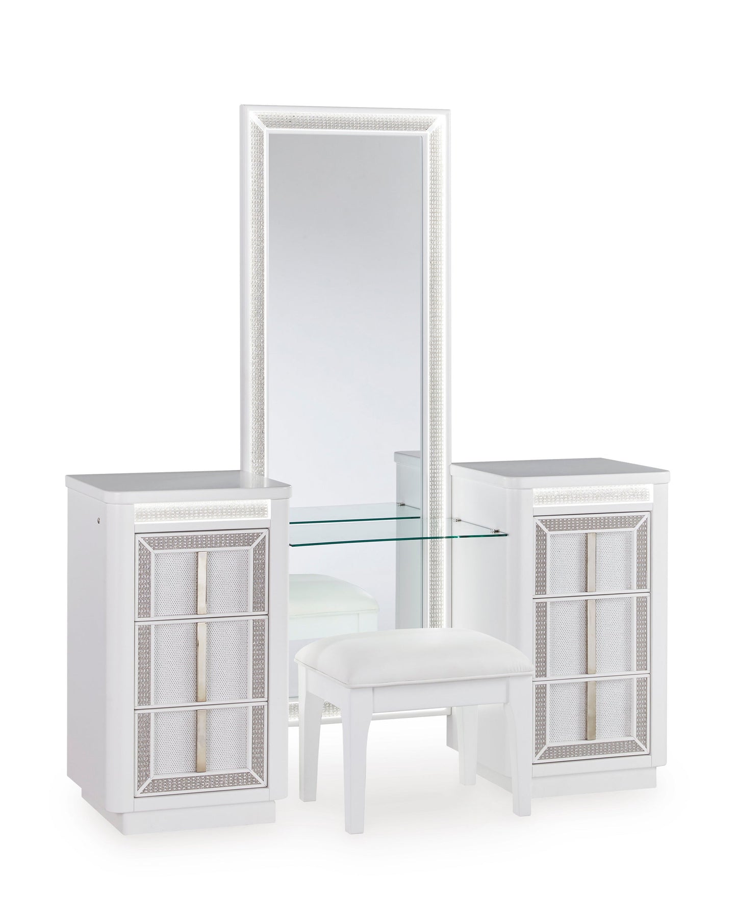 B822 - Vanity w/Stool (LED Lights) **ON SALE**