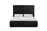 Diana Black Platform Bed - Queen, King