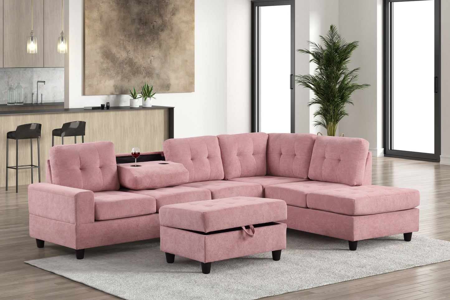 46Heights Reversible Sectional + Ottoman