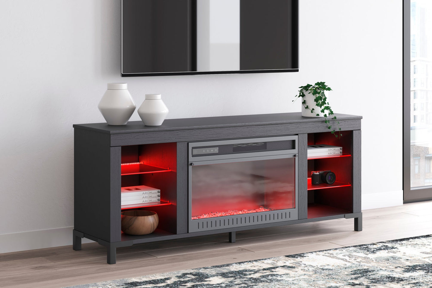 W2721-168 - TV Stand w/ Fireplace 59"L (LED Lights)