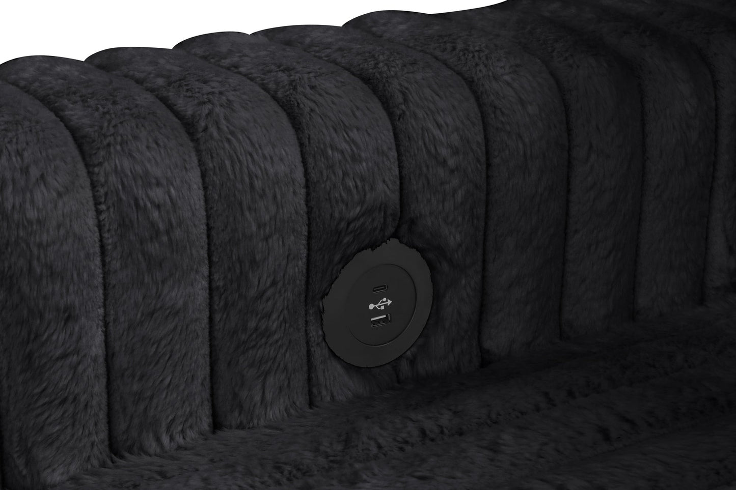 Forever Black Sectional With Pull-Out Bed