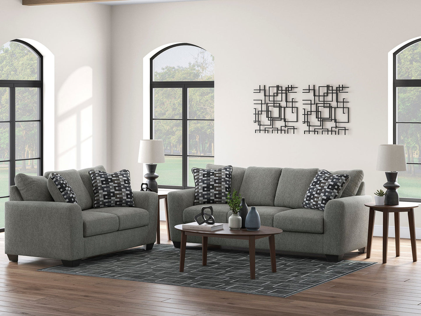 Ashley 302-04 Sofa & Loveseat Set