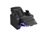 TOPGUN2 Black - Power Recliner (Bluetooth Speaker + Led Light)