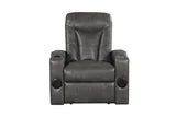 TOPGUN2 Dark Gray - Power Recliner (Bluetooth Speaker + Led Light) **NEW ARRIVAL**
