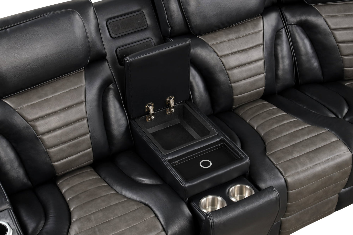 IBIZA POWER/POWER  Black Reclining Sectional **NEW ARRIVAL**