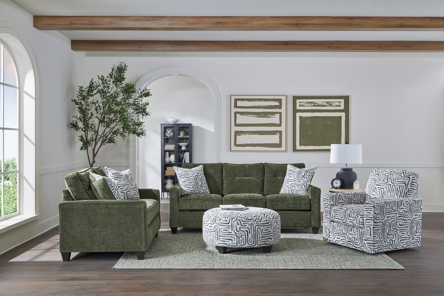 710 Olive Sofa & Loveseat Set