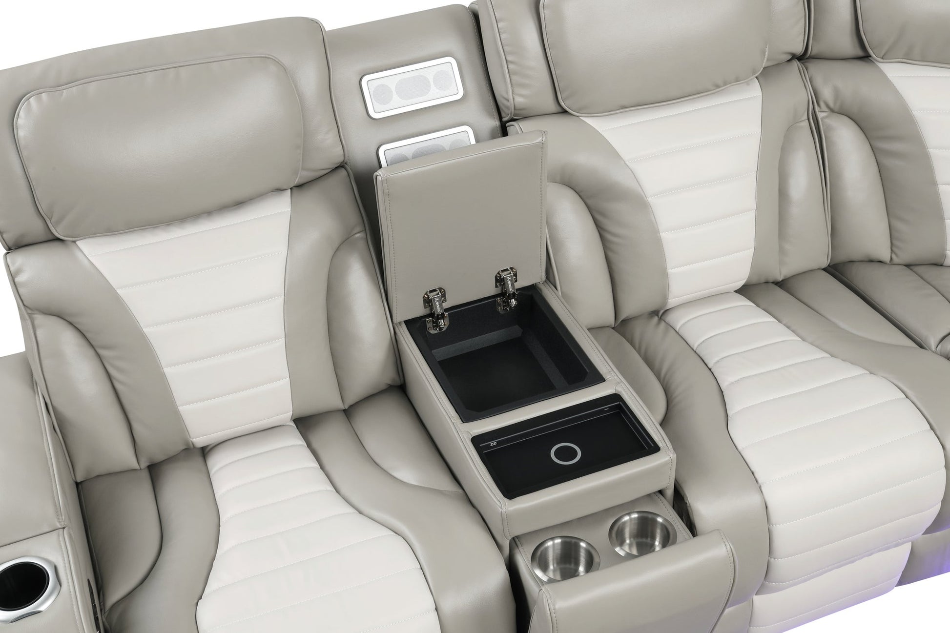 IBIZA POWER/POWER Gray Reclining Sectional **NEW ARRIVAL**