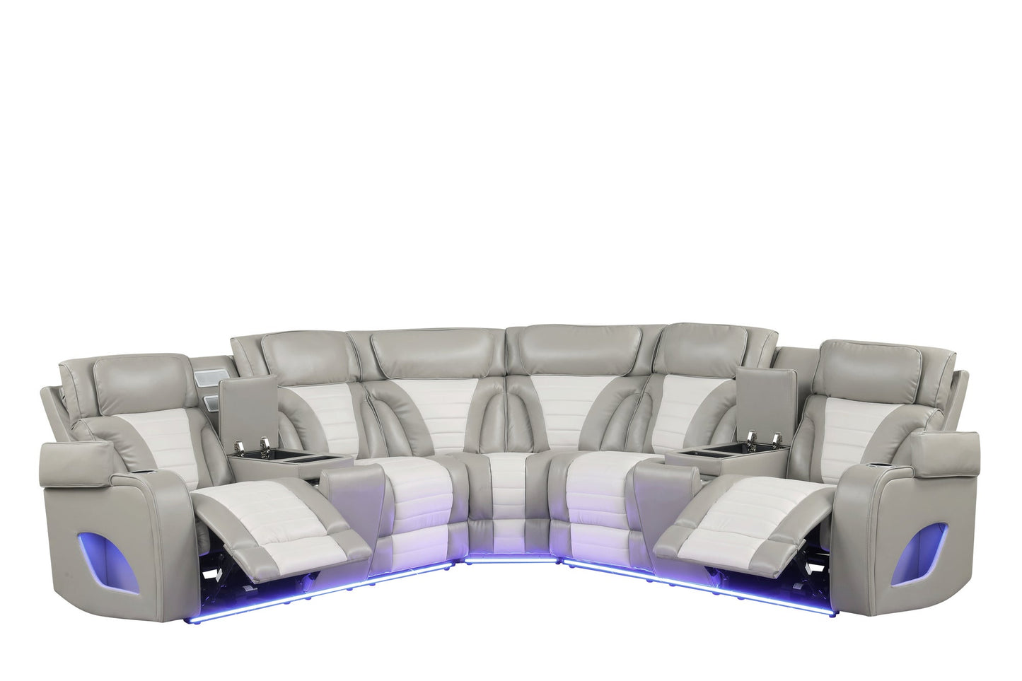 IBIZA POWER/POWER Gray Reclining Sectional **NEW ARRIVAL**