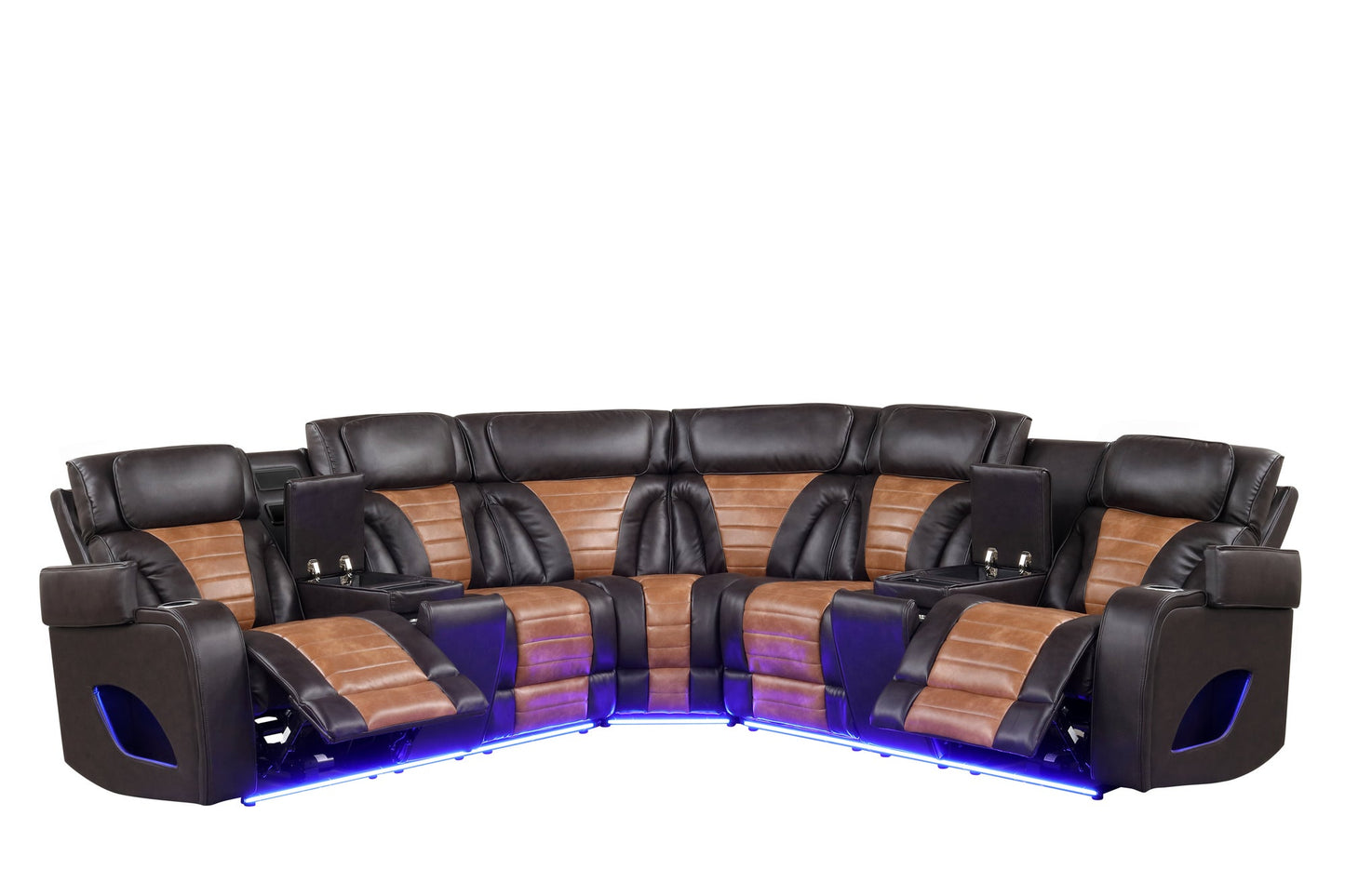 IBIZA POWER/POWER Brown Reclining Sectional **NEW ARRIVAL**