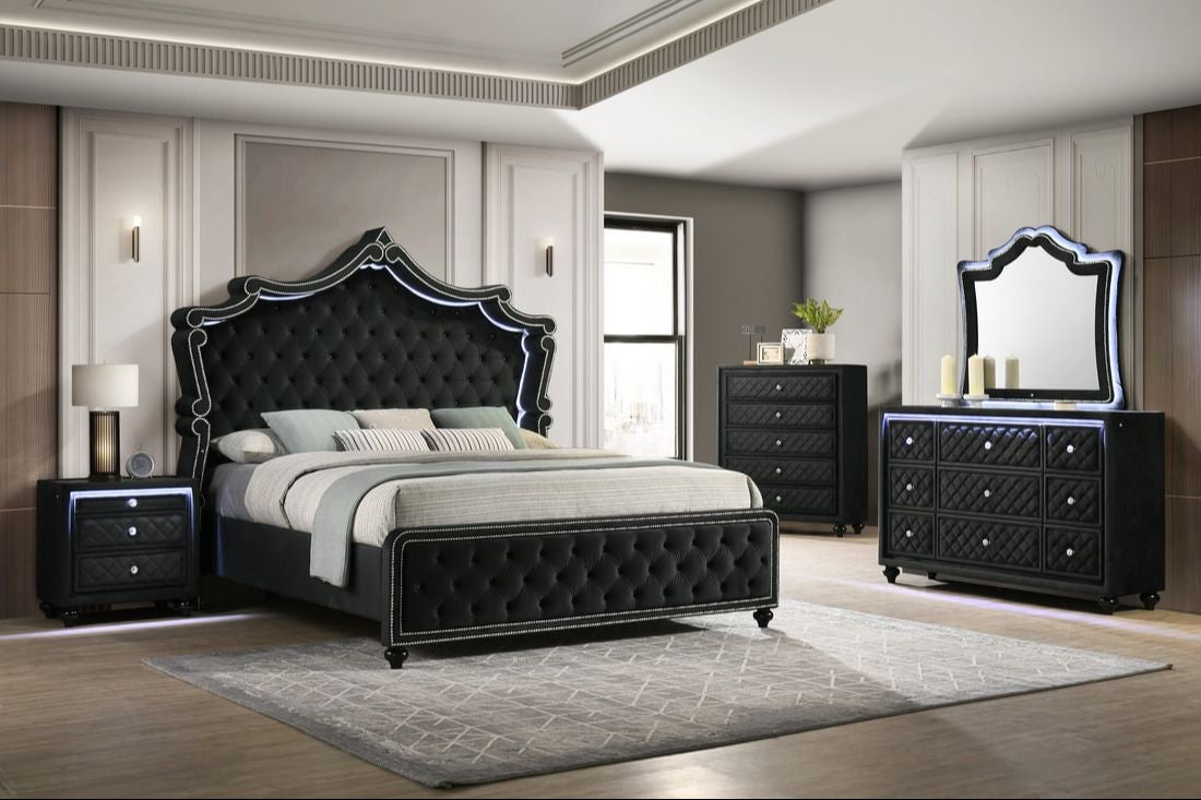Kingdom Black 4PC OR 5PC Set - Queen, King **NEW ARRIVAL**