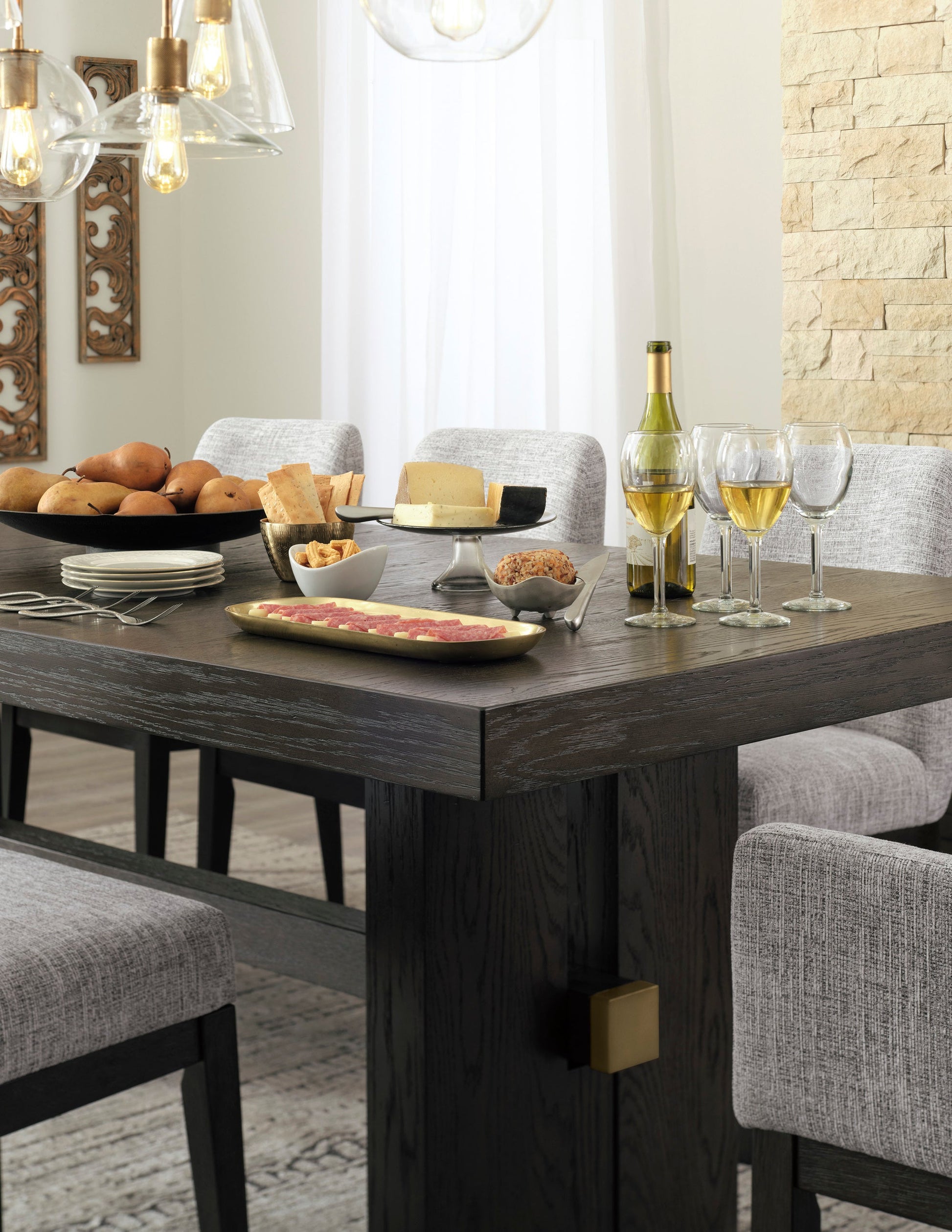 Ashley D984 - Table & 6 Chairs Set **NEW ARRIVAL**