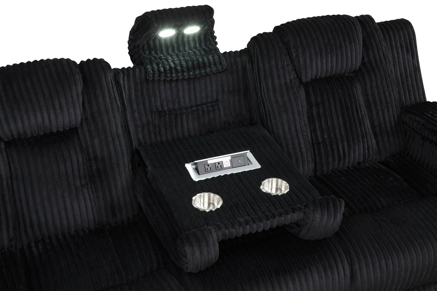 Hulk10 Black - 3PC Reclining Set **NEW ARRIVAL**