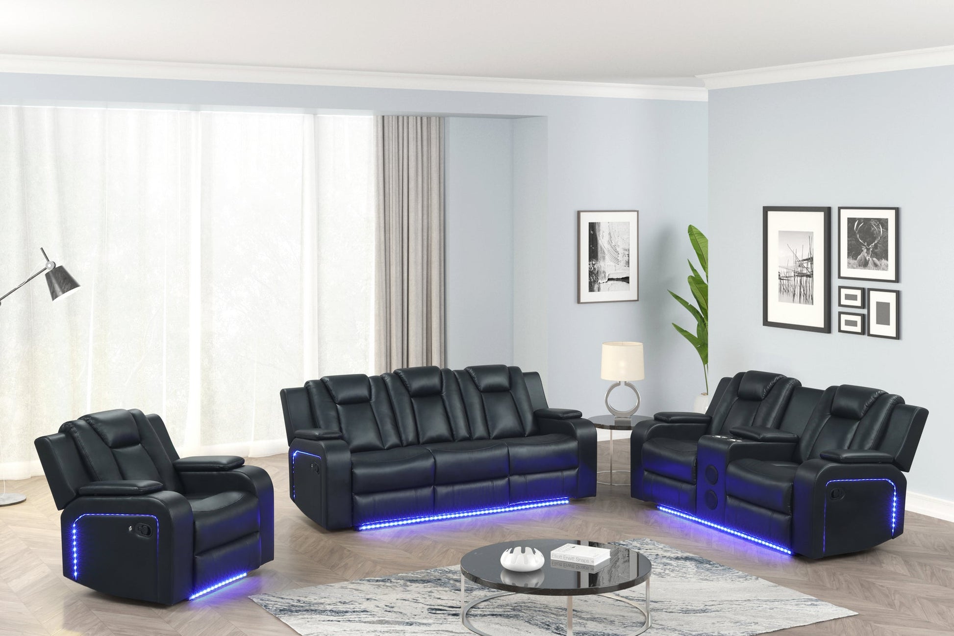 Hulk20 Black - 3PC Reclining Set **NEW ARRIVAL**