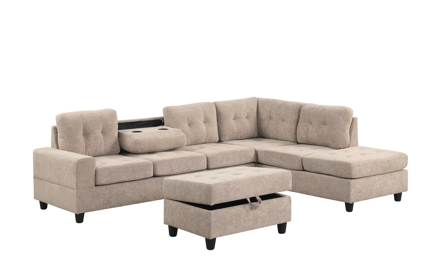 49Heights Reversible Sectional + Ottoman **NEW ARRIVAL**