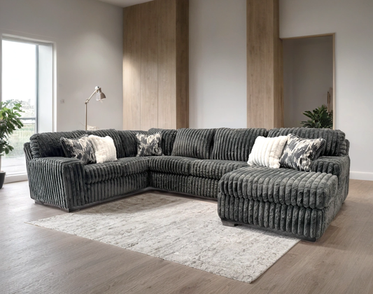 9800 - Sectional (Charcoal) **NEW ARRIVAL**