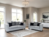 110 Sofa and Loveseat Set (Gunmetal) **NEW ARRIVAL**