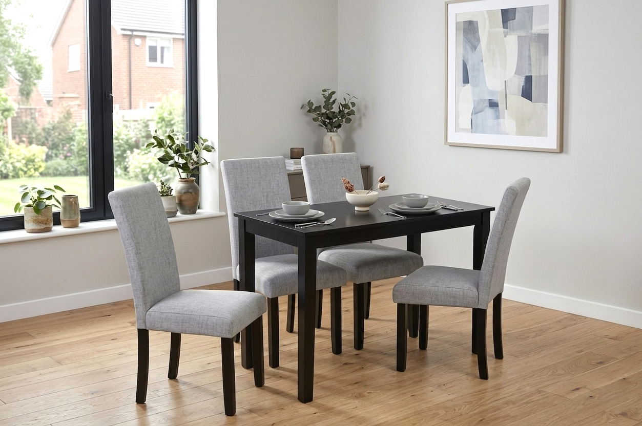 D700 Grey - Table + 4 Chairs **NEW ARRIVAL** (ETA 6/10)