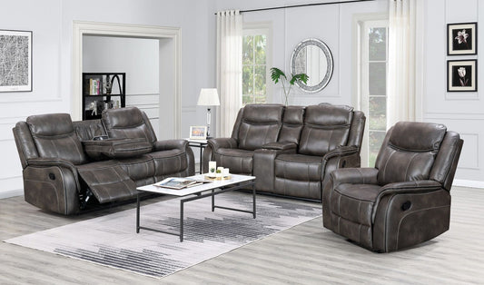 Abigail Gel Grey - Reclining Set